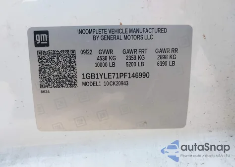 2023 Chevrolet Silverado 2500Hd 4Wd Long Bed Wt из США, поврежденный, VIN 1GB1YLE71PF146990